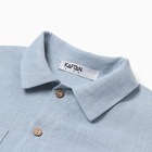 Рубашка для мальчика KAFTAN Linen, р. 30 (98-104), голубой 10386742 - фото 12591571