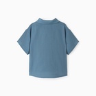 Рубашка для мальчика KAFTAN Linen, р. 32 (110-116), синий 10386747 - фото 12591587