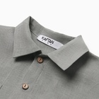 Рубашка для мальчика KAFTAN Linen, р. 34 (122-128), серый 10386757 - фото 12591606