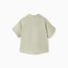 Рубашка для мальчика KAFTAN Linen, р. 34 (122-128), зеленый 10386766 - фото 12591635