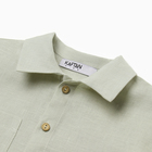 Рубашка для мальчика KAFTAN Linen, р. 36 (134-140), зеленый - Фото 3