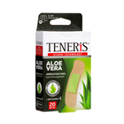 Лейкопластырь бактерицидный TENERIS ALOE с подушкой алоэ, на полимерной основе, 76х19 мм - Фото 1