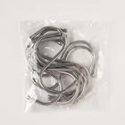 Крючок, цвет хром, d=26 мм, L=6,8 см  (набор 5шт.) - фото 24490722