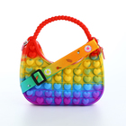 Сумка детская для девочки на молнии, «Выбражулька», pop it, цвет разноцветный - фото 24503921
