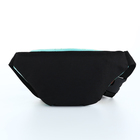 Сумка поясная детская на молнии, цвет зелёный - фото 24536649