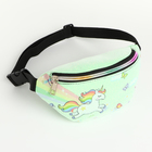 Сумка поясная детская на молнии «Выбражулька», зелёная - Фото 2