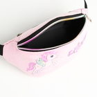 Сумка поясная детская на молнии «Выбражулька», розовая - Фото 4