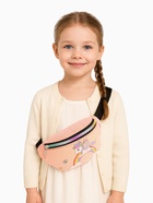 Сумка поясная детская на молнии «Выбражулька», коралловая - Фото 1