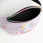 Сумка поясная детская на молнии «Выбражулька», сиреневая - Фото 4