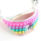 Сумка детская на молнии, цвет малиновый - фото 24528593