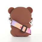 Сумка детская для девочки на молнии «Выбражулька», цвет коричневый - фото 24536692