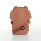 Сумка детская на молнии «Выбражулька», цвет коричневый - фото 24528631