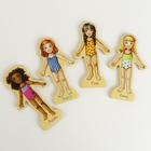 Игра на магнитах «Принцессы», 63 элемента одежды + 4 куклы - Фото 5