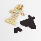 Игра на магнитах «Принцессы», 63 элемента одежды + 4 куклы - Фото 3