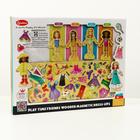 Игра на магнитах «Принцессы», 63 элемента одежды + 4 куклы - Фото 4