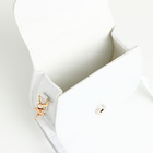 Сумка детская на клапане, цвет белый - фото 24528698