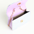 Сумка детская для девочки на клапане «Выбражулька», цвет сиреневый - фото 24528743