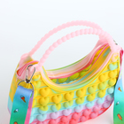 Сумка детская для девочки на молнии «Выбражулька», pop it, цвет розовый/сиреневый/малиновый - фото 24503952