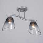 Люстра 1084/2SL 40Вт Е27 серебро 42х15х23 см BayerLux - фото 24556755