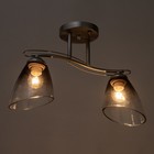 Люстра 1084/2SL 40Вт Е27 серебро 42х15х23 см BayerLux - фото 24556756