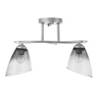 Люстра 1084/2SL 40Вт Е27 серебро 42х15х23 см BayerLux - фото 24556758