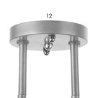 Люстра 1084/2SL 40Вт Е27 серебро 42х15х23 см BayerLux - фото 24556760