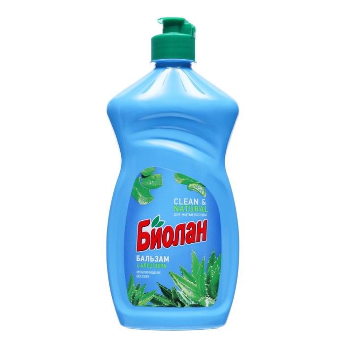 Средство для мытья посуды Биолан Бальзам "Алоэ вера", 400 мл - Фото 1