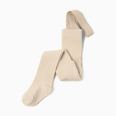 Колготки на подтяжках «Крошка Я», рост 62-68 см, бежевые