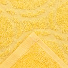 Полотенце махровое жаккард Opticum 70х130см, цв. 110 желтый, 350гр/м, хл 100% - Фото 3