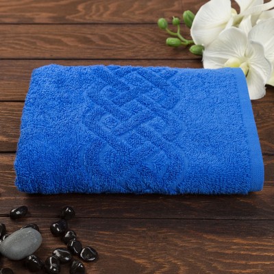 Полотенце махровое Plait 50х90 см, цвет синий
