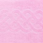 Полотенце махровое жаккард Plait, размер 50х90 см, 360 гр/м2, цвет розовый - Фото 2