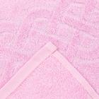 Полотенце махровое жаккард Plait, размер 50х90 см, 360 гр/м2, цвет розовый - Фото 3