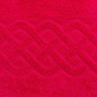 Полотенце махровое жаккард Plait, размер 70х130 см, цвет красный - Фото 2