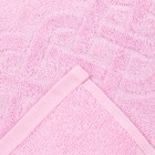 Полотенце махровое жаккард банное Plait, размер 70х130 см, 350 г/м2, цвет розовый - Фото 3