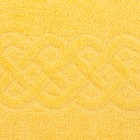 Полотенце махровое жаккард Plait 50х90см, цв. 110 желтый, 360гр/м, хл.100% - Фото 2