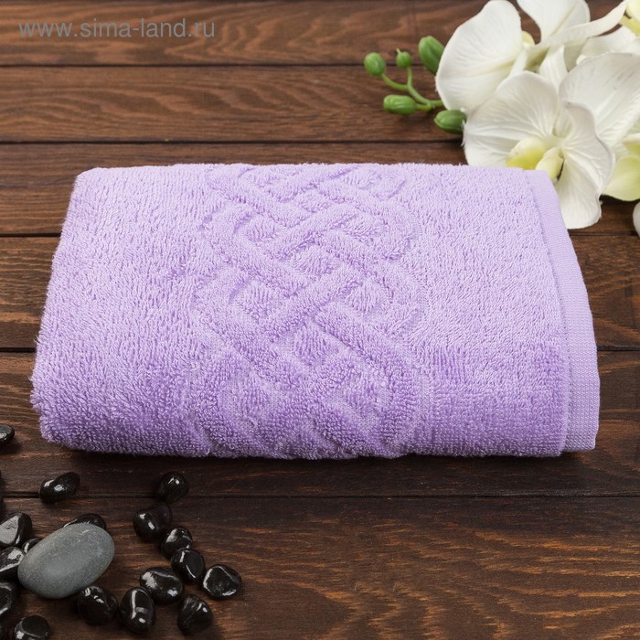 Полотенце махровое Plait 50х90 см, цвет фиолетовый - Фото 1