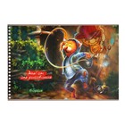 Альбом для рисования А4, 32 листа на гребне "Барсик", обложка мелованный картон, 100г/м2, МИКС - фото 24490885