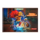 Альбом для рисования А4, 32 листа на гребне "Барсик", обложка мелованный картон, 100г/м2, МИКС - фото 24490886