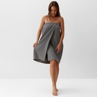 Полотенце - парео банное «Этель», 75×150 см, серое - Фото 2