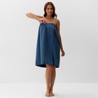 Полотенце - парео «Этель», 75×150 см, синее - Фото 1