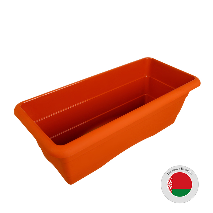 Ящик для цветов, 48 × 22 × 17 см, 10 л, цвет терракот - Фото 1