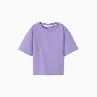Футболка для девочки KAFTAN: Dream big, сиреневая, размер 30 (98-104 см)