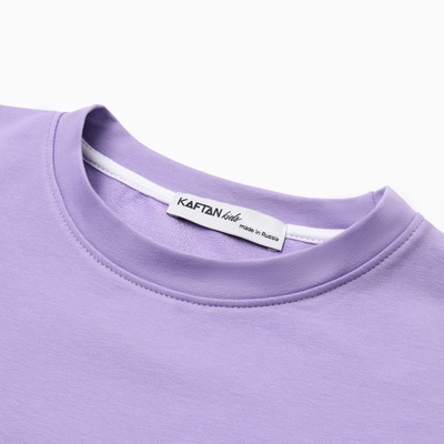 Футболка для девочки KAFTAN: Dream big, сиреневая, размер 30 (98-104 см)