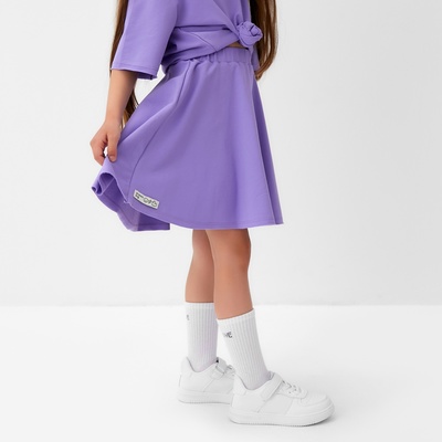 Юбка для девочки KAFTAN: Dream big, размер 36 (134 - 140 см), сиреневая