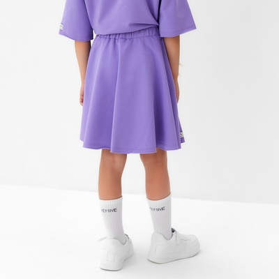 Юбка для девочки KAFTAN: Dream big, размер 36 (134 - 140 см), сиреневая