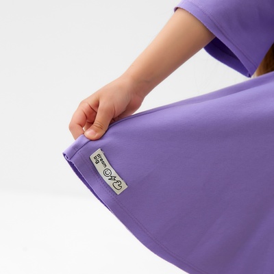 Юбка для девочки KAFTAN: Dream big, размер 36 (134 - 140 см), сиреневая