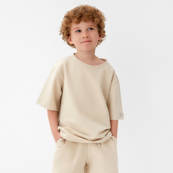 

Футболка детская KAFTAN, р. 30 (98 - 104 см), бежевый