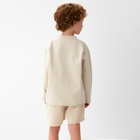 Футболка детская с дл.рукавом KAFTAN, р. 32 (110-116 см), бежевый - фото 114230008