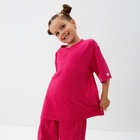 Футболка для девочки KAFTAN: Dream big Dream big, розовая, размер 30, рост 98 - 104 см - Фото 8