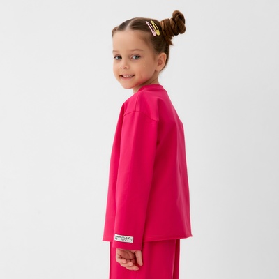 Лонгслив для девочки KAFTAN, розовый, размер 32 (110-116 см)